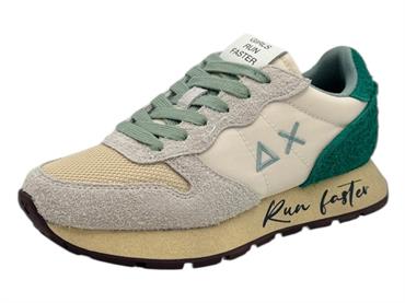 sun68 z45217 bianco panna sneaker tessuto  donna