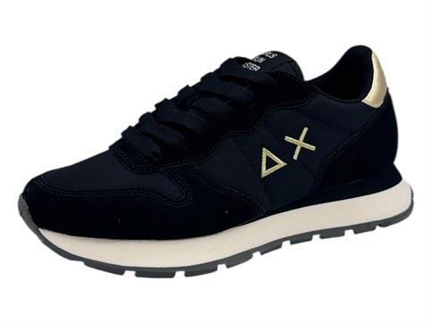 sun68 z45212 nero sneaker tessuto  donna