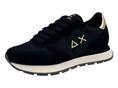 sun68 z45212 nero sneaker tessuto  donna