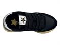 sun68 z45222 nero sneaker tessuto donna platform