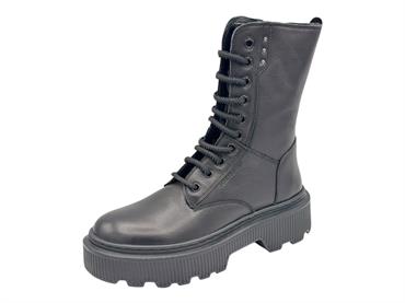 janet j-452 nero anfibio donna pelle platform