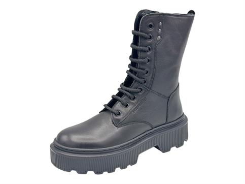 janet j-452 nero anfibio donna pelle platform