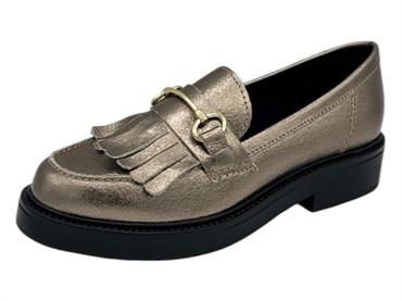 francesco brunelli 5104 acciaio mocassino  donna
