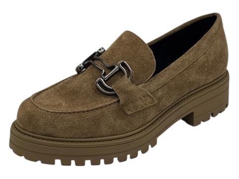 francesco brunelli 5106 beige mocassino  donna
