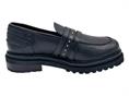 janet j-470 nero mocassino pelle donna cararmato