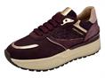 janet j-410 bordo sneakers pelle donna camoscio
