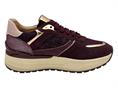 janet j-410 bordo sneakers pelle donna camoscio