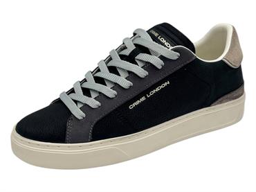 crime london 11701 nero sneakers pelle  uomo