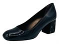 melluso d5134s nero decolte pelle lucida donna