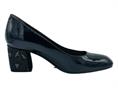 melluso d5134s nero decolte pelle lucida donna