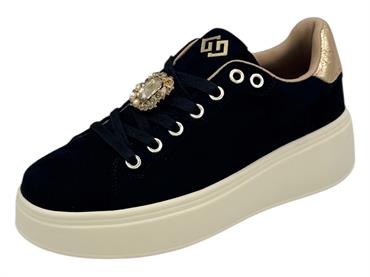 gold&gold gb972 nero sneakers ecopelle donna