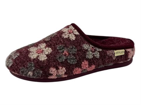 grunland ci3042 bordo ciabatta donna zeppa