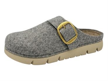 grunland ci0896 grigio ciabatta donna fondo gomma