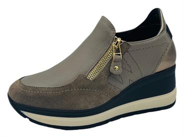 melluso r25552z savana mocassino donna zeppa