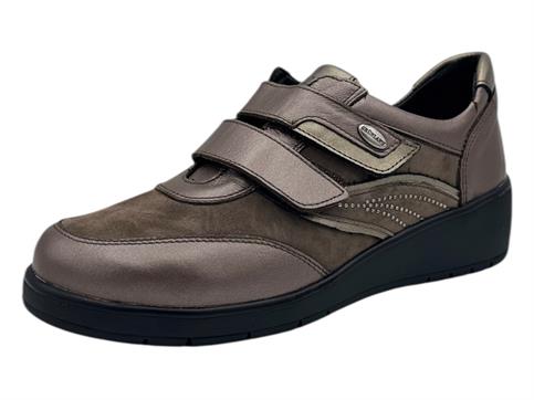 grunland sc6131 taupe scarpa donna plantare estraibl
