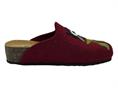 bionatura 12 gufo bordeau ciabatta  donna lana cotta