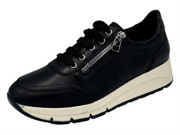 melluso r25093 nero sneakers donna pelle cerniera