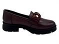 melluso 034356 bordeaux mocassino pelle donna