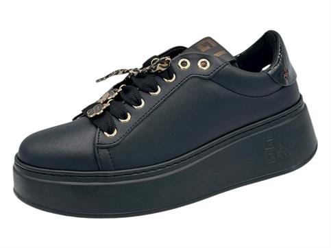 gio+ pia434a nero sneakers pelle donna platform