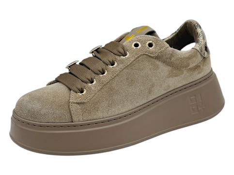 gio+ pia430 tortora sneakers camoscio donna platform