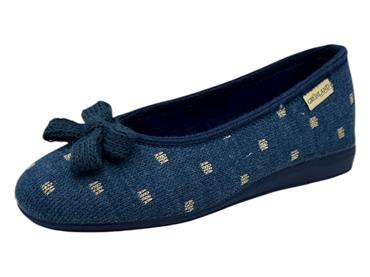 grunland pa0879 jeans ballerina  donna tessuto