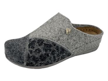 grunland ci1551 grigio ciabatta donna camera zeppa