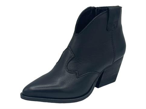 the flow m600 nero texano pelle donna tacco