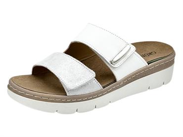 grunland ce0458 bianco ciabatta donna pelle plantare