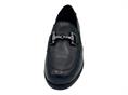 melluso k55283 nero mocassino pelle  donna zeppa