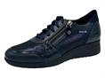 mephisto iasmina blu scarpa pelle donna zeppa media