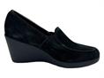 melluso k90431 nero mocassino camoscio donna