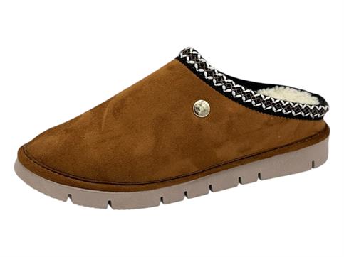 grunland ci1600 cuoio ciabatta  donna invernale