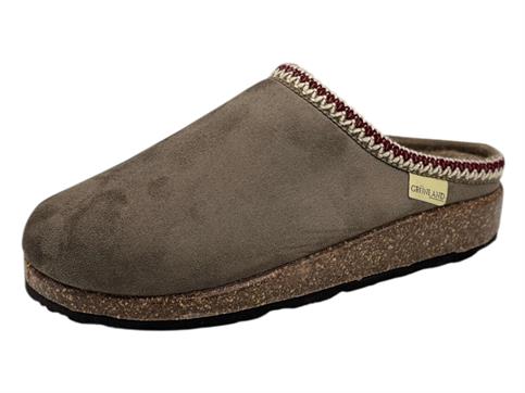 grunland cb0800 taupe ciabatta donna invernali