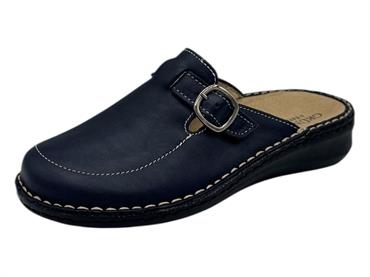 grunland ce0261 blu ciabatta  donna pelle plantare