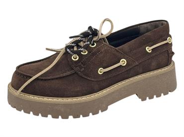 antica bottega 20 tmoro scarpa barca camoscio  donna