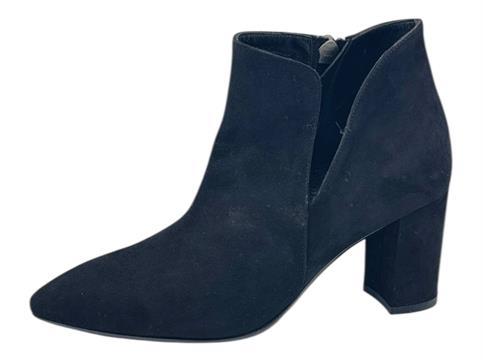 MELLUSO Z960 nero tronchetto donna camoscio tacco