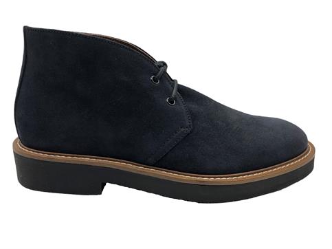 FRAU 74A2 BLU polacchina camoscio uomo