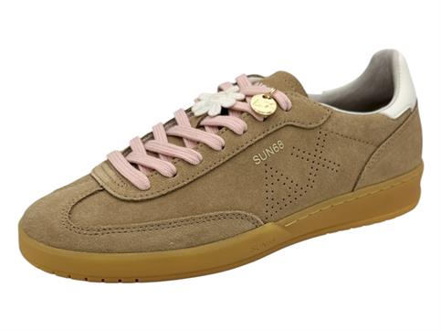 sun68 z36248 beige sneakers camoscio donna