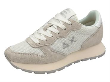 sun68 z36203 bianco sneaker tessuto camoscio donna