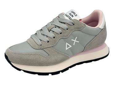 sun68 z36201 grigio sneaker tessuto camoscio donna