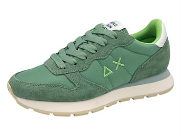sun68 z36201 verde sneaker tessuto camoscio  donna