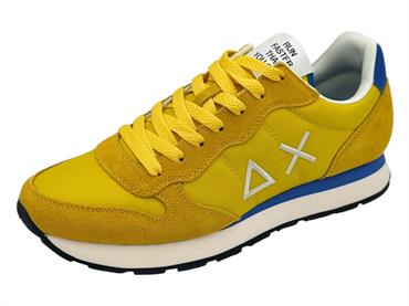 sun68 z36101 giallo sneaker tessuto camoscio uomo