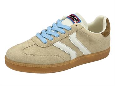 gold&gold gb1059 beige sneakers ecopelle  donna