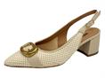 melluso v313 bianco slingback pelle donna