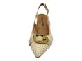 melluso v313 bianco slingback pelle donna