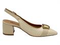 melluso v313 bianco slingback pelle donna