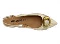 melluso v313 bianco slingback pelle donna