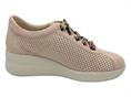 melluso r20245q rosa sneakers pelle donna traforata