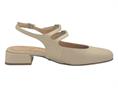 sei unica z933 beige slingback  donna pelle