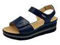 melluso 019185q navy sandalo donna pelle